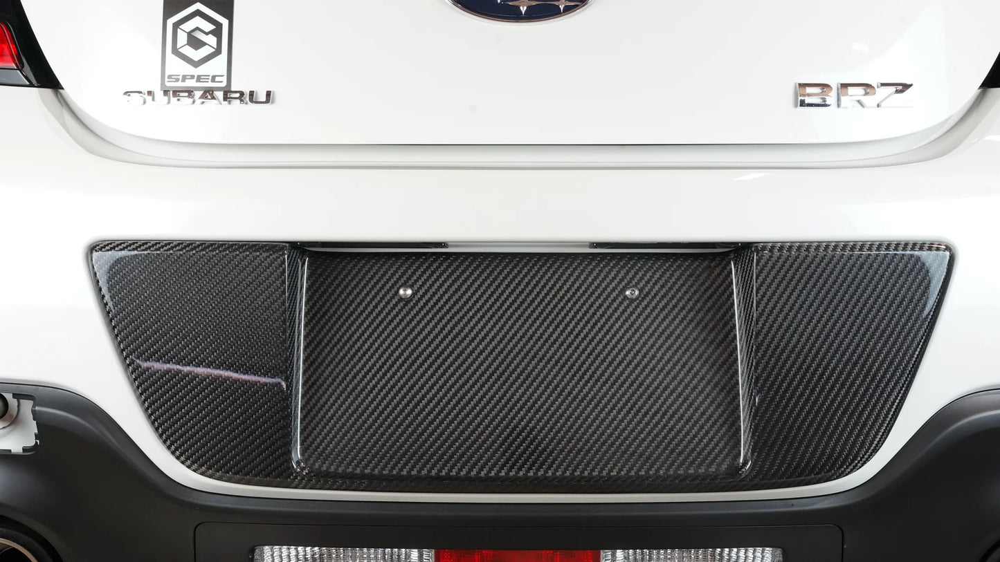 APR CARBON FIBER LICENSE PLATE BACKING: GR86/BRZ 2022