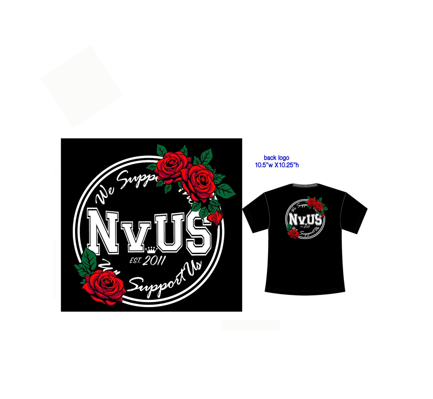 TEAM NvUS : ROSE THE WORLD TSHIRT