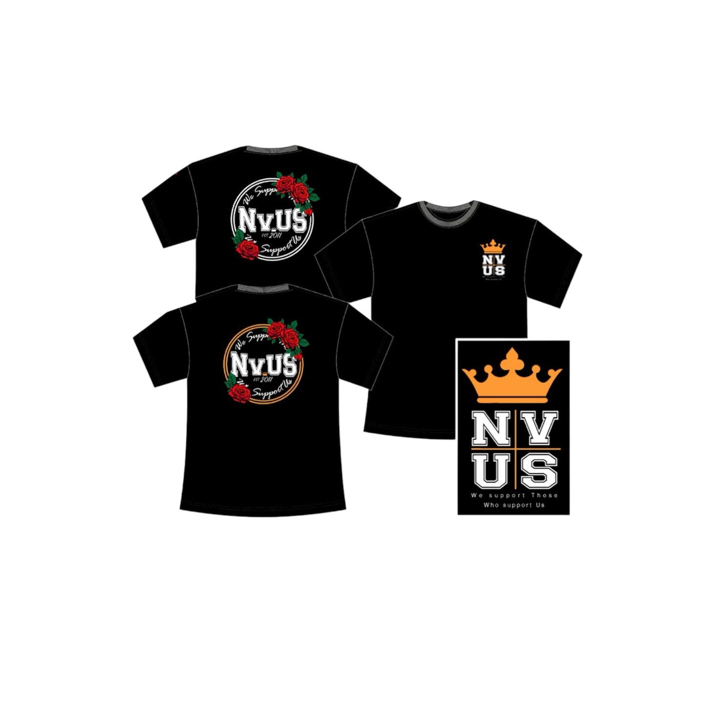 TEAM NvUS : ROSE THE WORLD TSHIRT