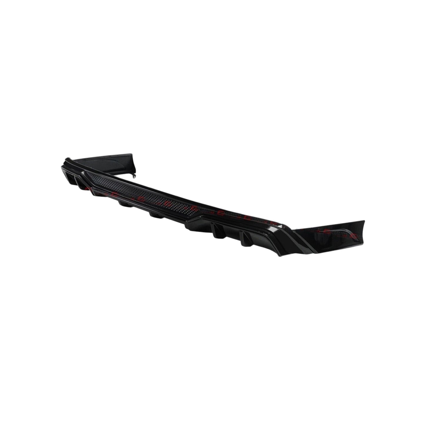 2023-25 HONDA ACCORD: AKASAKA FULL BLACK REAR BUMPER DIFFUSER W/ CORNER SPAT