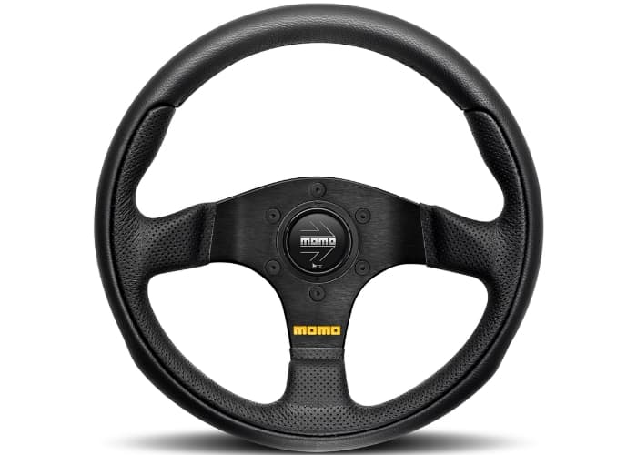 MOMO TEAM STEERING WHEEL: 280mm (BLACK)