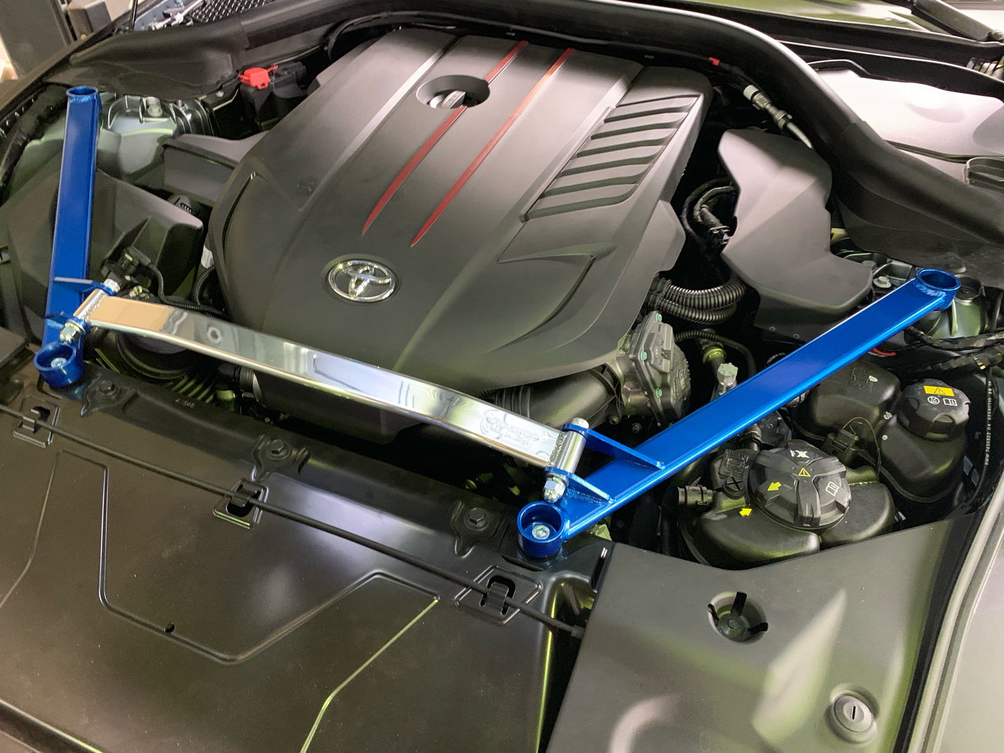 CUSCO TYPE OS FRONT STRUT BAR: SUPRA A90 2.0T/3.0T 2020+