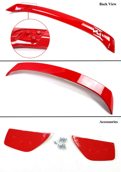 DWA 2022-2024 HONDA CIVIC SEDAN 2 TONE RED BLACK HP STYLE REAR TRUNK SPOILER WING