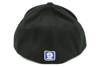 Sparco Hat Lid Black Large/XLarge FlexFit Tuning - Universal