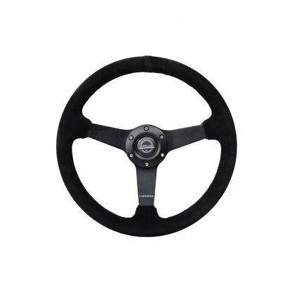 NRG 350MM FLAT STEERING WHEEL SUEDE