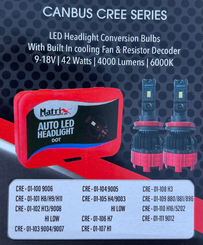 MATRIX LED DOT SERIES HEADLIGHT BULBS