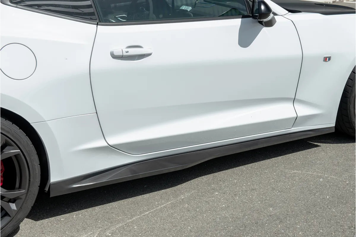 DWA 2016-2023 Chevy Camaro LT/ SS / RS : Matt Black ZL1 Style Side Skirt Extensions