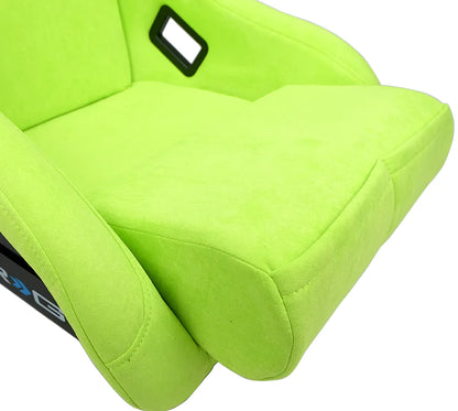 NRG PRISMA BUCKET SEAT : ( NEON GREEN )