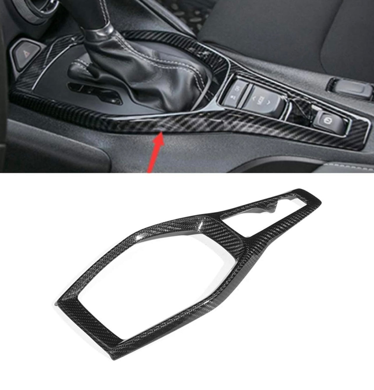 2016-2024 CHEVY CAMARO SS / RS CARBON FIBER SHIFTER GEAR BOX CONSOLE TRIM COVER