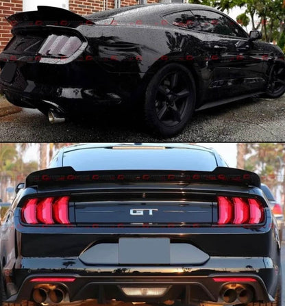 DWA 2015-2022 FORD MUSTANG GT GLOSS BLACK MD STYLE HIGHKICK TRUNK SPOILER WING