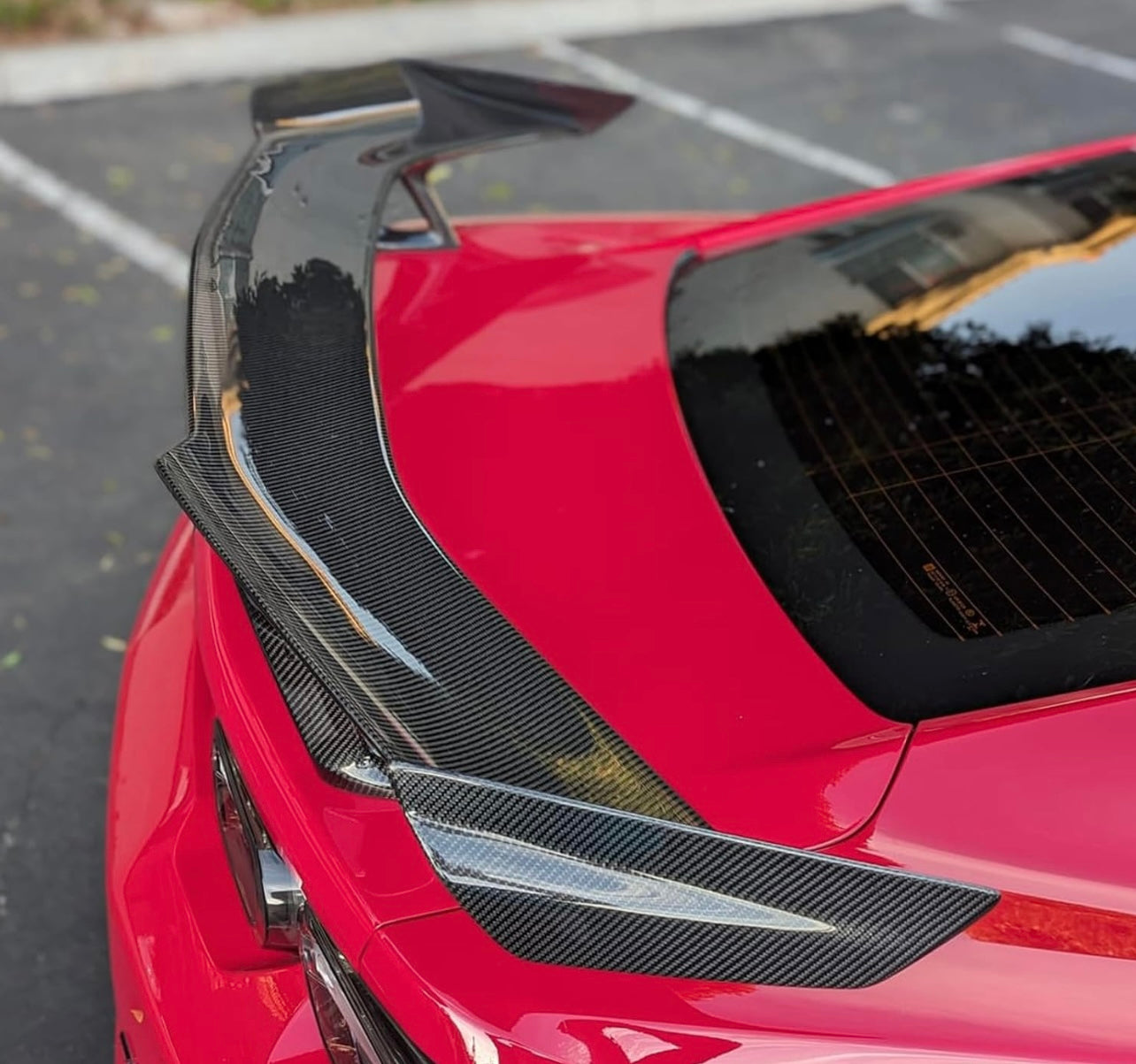 2016-2023 CHEVY CAMARO CARBON LOOK ZL1 / 1LE STYLE BIG TRUNK SPOILER WING