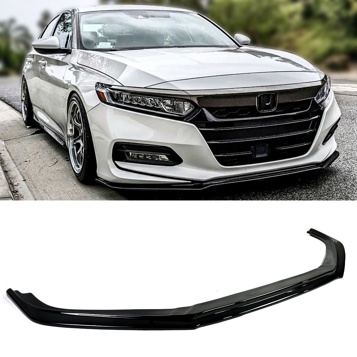 DWA 2018-20 Honda Accord 1pc Full length GT Style Front Bumper Chin Lip Splitter