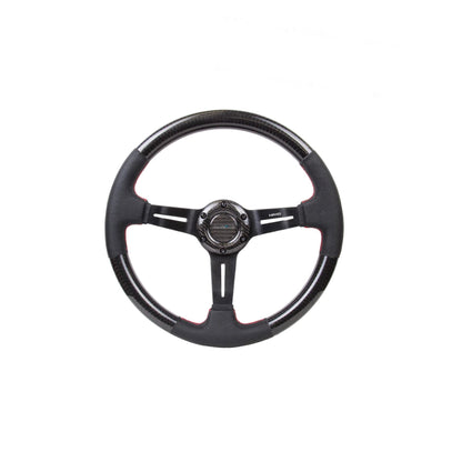 NRG CARBON FIBER STEERING WHEEL 1.5" DEEP DISH