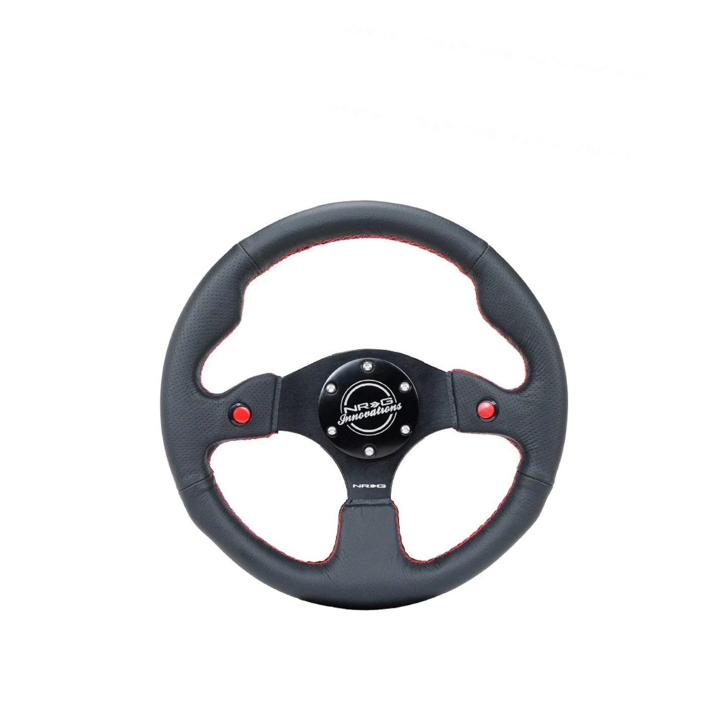 NRG DUAL BUTTON STEERING WHEEL LEATHER