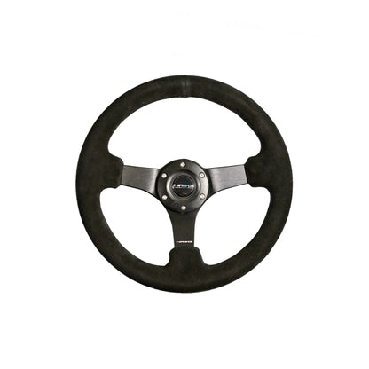 NRG 330MM DEEP DISH STEERING WHEEL SUEDE