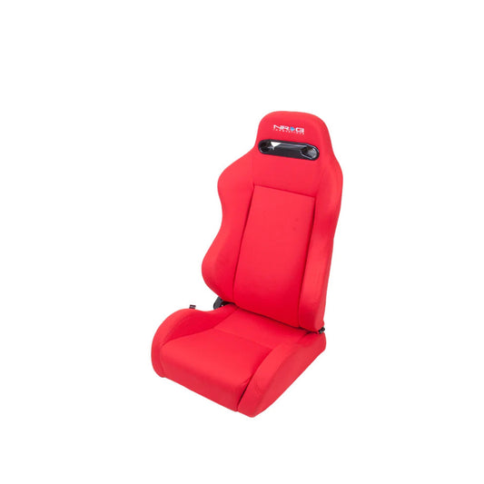 NRG Type-R Cloth Sport Seat : Red w/ Red Stitch ( SOLD IN PAIR )