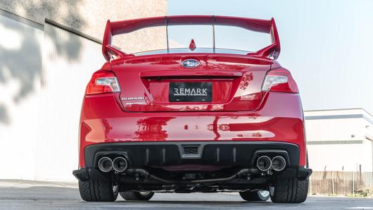 REMARK AXLEBACK MUFFLER DELETE SINGLE WALL: WRX STI VA 15-19 (4")