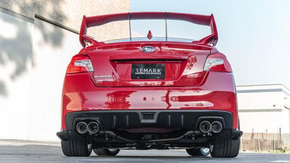 REMARK AXLEBACK MUFFLER DELETE DOUBLE WALL: WRX STI VA 15-19 (4")