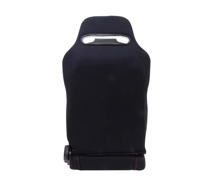 NRG Type-R Cloth Sport Seat : BLACK W RED STITCH  ( SOLD IN PAIR )