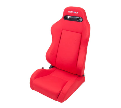 NRG Type-R Cloth Sport Seat : Red w/ Red Stitch ( SOLD IN PAIR )