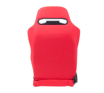 NRG Type-R Cloth Sport Seat : Red w/ Red Stitch ( SOLD IN PAIR )