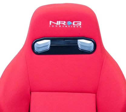 NRG Type-R Cloth Sport Seat : Red w/ Red Stitch ( SOLD IN PAIR )