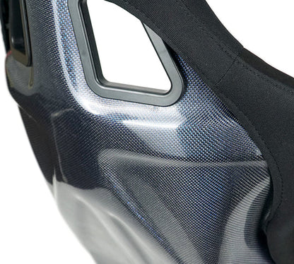 NRG CARBON FIBER BUCKET SEAT : BLUE CARBON