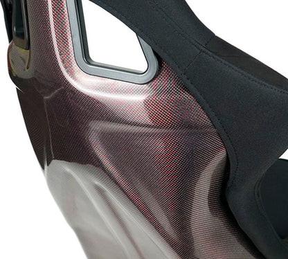 NRG CARBON FIBER BUCKET SEAT : RED CARBON