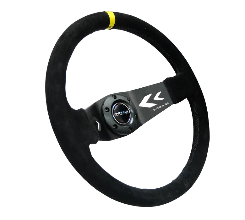 NRG 350MM TWO SPOKE STEERING WHEEL SUEDE