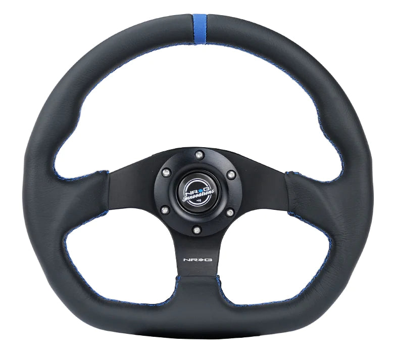 NRG FLAT BOTTOM STEERING WHEEL LEATHER