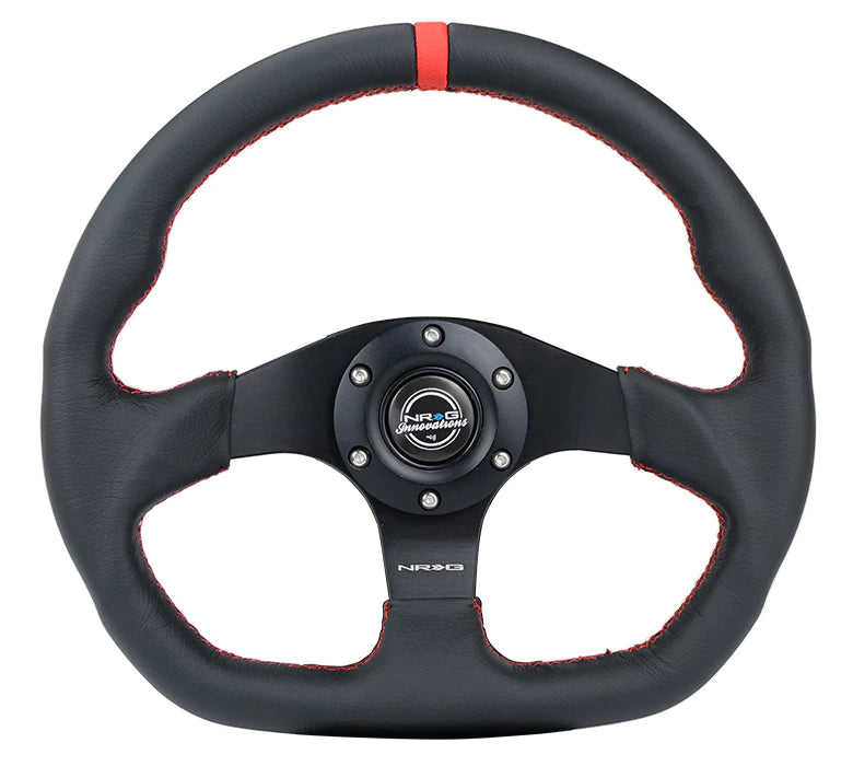 NRG FLAT BOTTOM STEERING WHEEL LEATHER