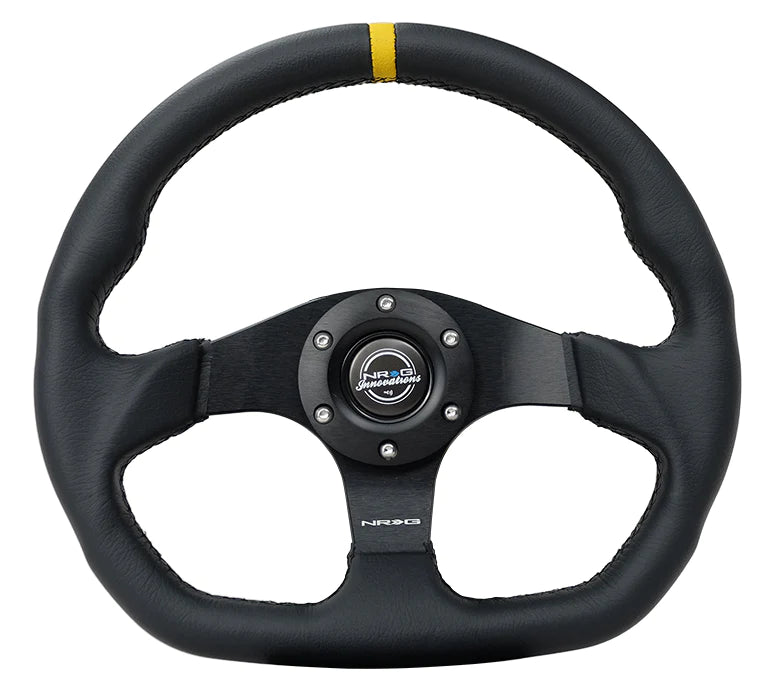 NRG FLAT BOTTOM STEERING WHEEL LEATHER