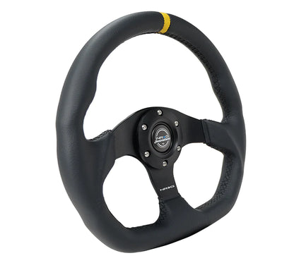 NRG FLAT BOTTOM STEERING WHEEL LEATHER