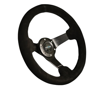 NRG 330MM DEEP DISH STEERING WHEEL SUEDE