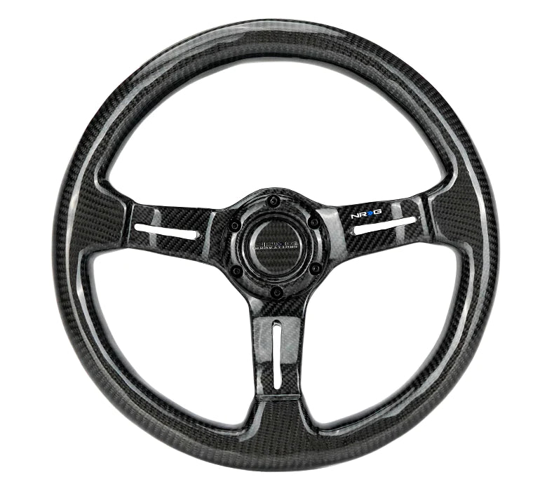 NRG CARBON FIBER STEERING WHEEL 1.5" DEEP DISH