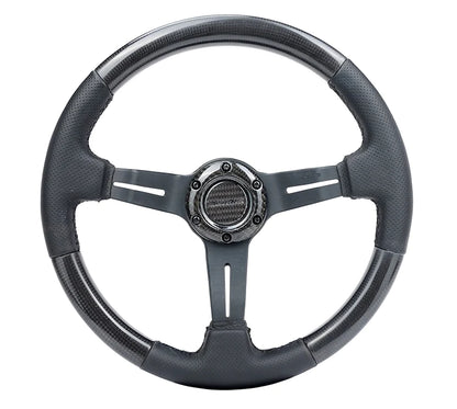 NRG CARBON FIBER STEERING WHEEL 1.5" DEEP DISH