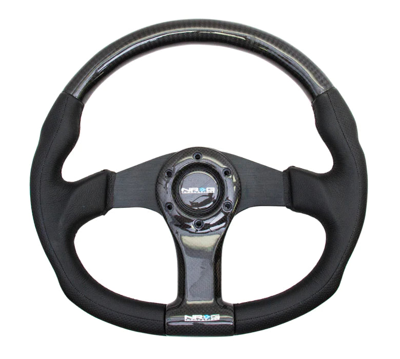 NRG CARBON FIBER STEERING WHEEL OVAL SHAPE