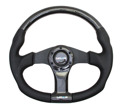 NRG CARBON FIBER STEERING WHEEL OVAL SHAPE