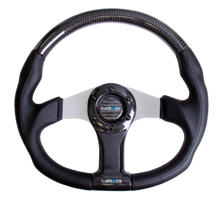 NRG CARBON FIBER STEERING WHEEL OVAL SHAPE