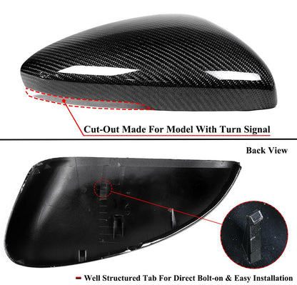 DWA 2018-22 HONDA ACCORD REAL CARBON FIBER SIDE MIRROR COVER DIRECT REPLACEMENT