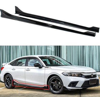 DWA 2022+ Honda Civic RS Style Gloss Black Side Skirt Extension