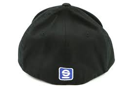 Sparco Hat Lid Black Small/Medium FlexFit Tuning - Universal