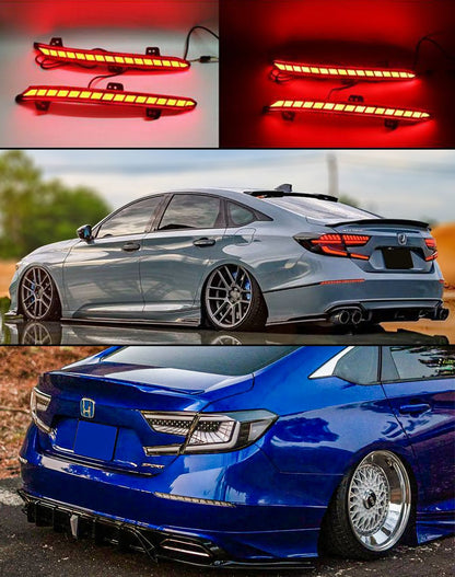 DWA 18-2022 ACCORD REAR BUMPER REFLECTOR DYNAMIC LED SEQUENTIAL LIGHT