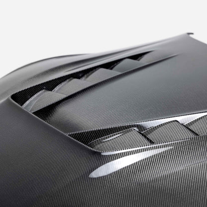 SEIBON CARBON TV-Style Double Sided Carbon Fiber Hood For 2020-2023 Toyota Supra