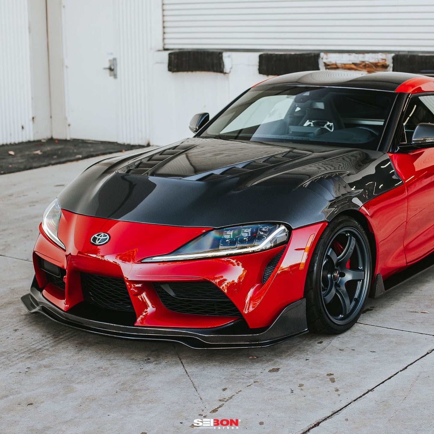 SEIBON CARBON TV-Style Double Sided Carbon Fiber Hood For 2020-2023 Toyota Supra