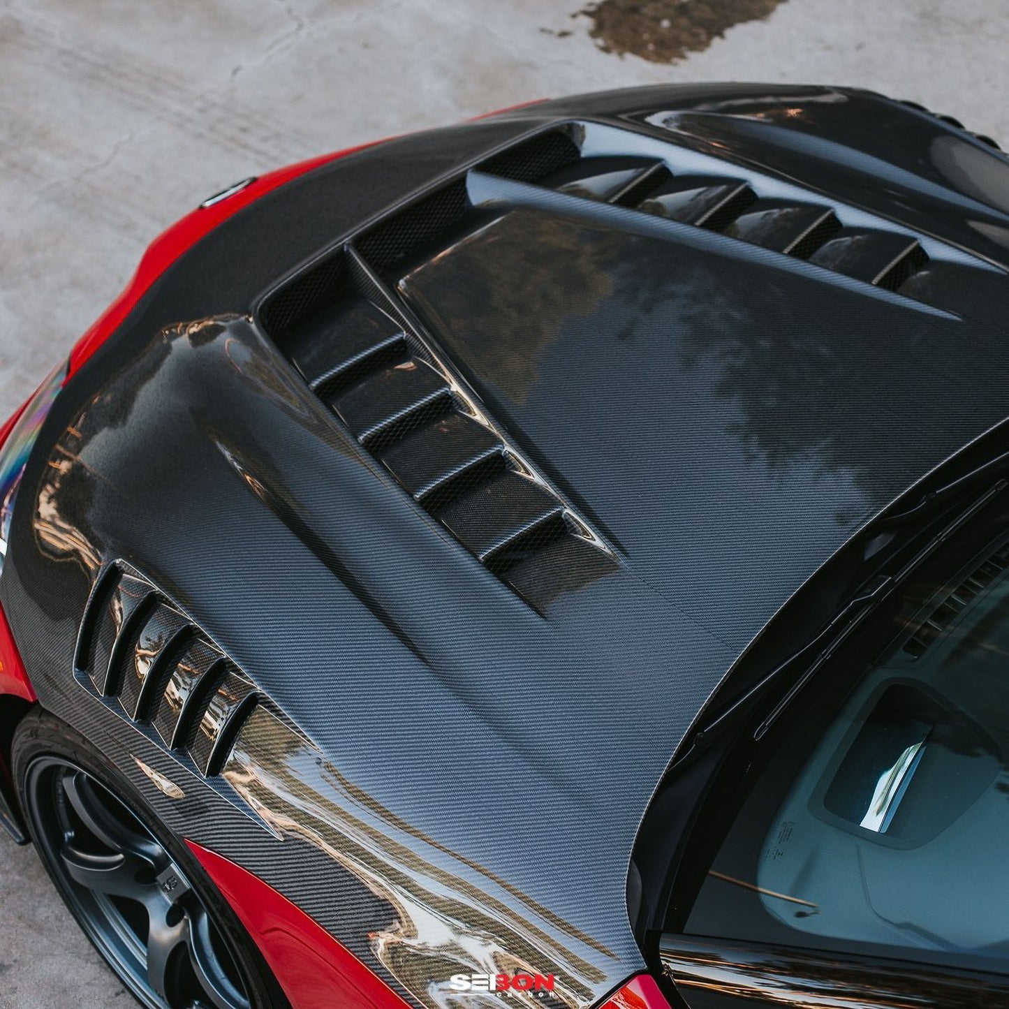 SEIBON CARBON TV-Style Double Sided Carbon Fiber Hood For 2020-2023 Toyota Supra