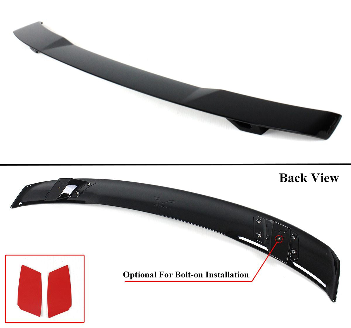 2022+ Honda Civic 4dr Sedan Yofer V2 Downforce Gloss Black Trunk Spoiler Wing