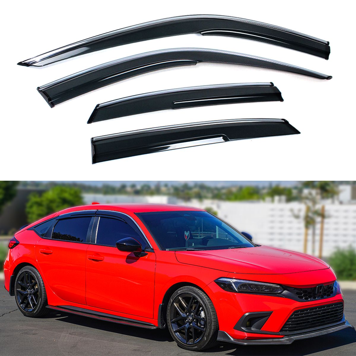 DWA 2022+ CIVIC HATCHBACK OEM STYLE WINDOW VISORS