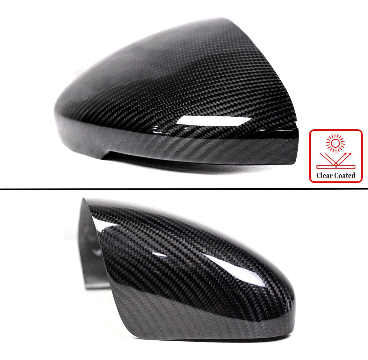 DWA 2018-22 HONDA ACCORD REAL CARBON FIBER ADD ON SIDE MIRROR COVERS W/ LED CUTOUT