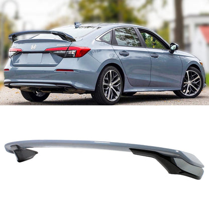 DWA 2022-2024 HONDA CIVIC SEDAN 2 TONE RED BLACK HP STYLE REAR TRUNK SPOILER WING